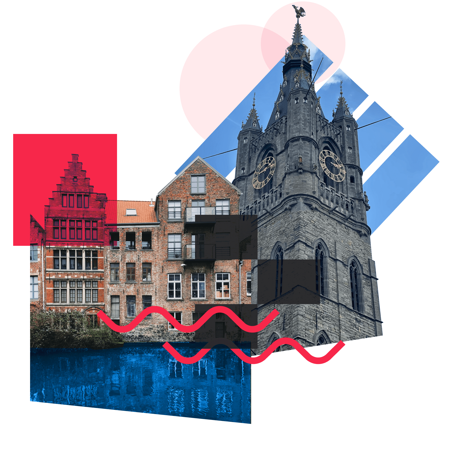 Illustration of a city covered by Culturius