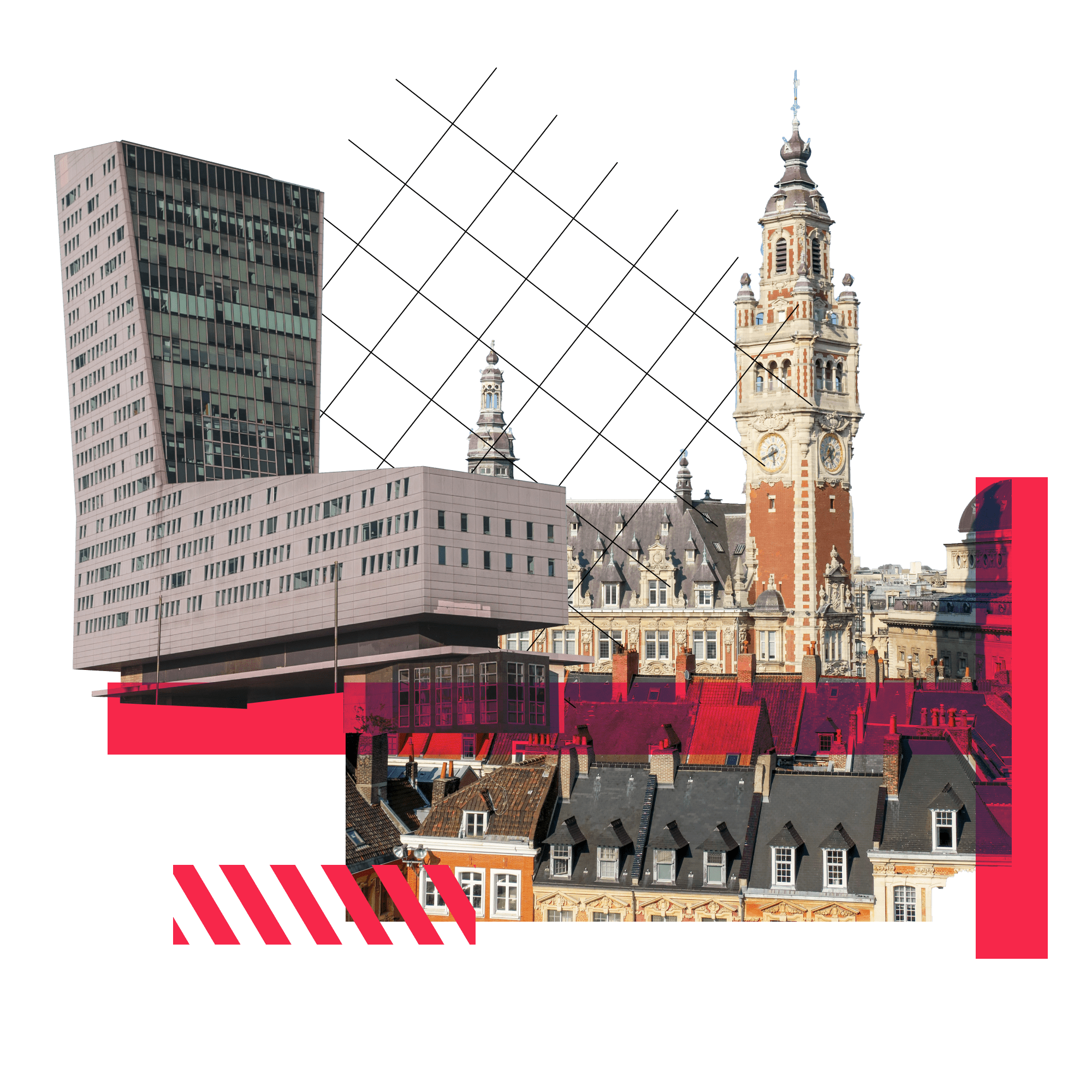 Illustration of a city covered by Culturius